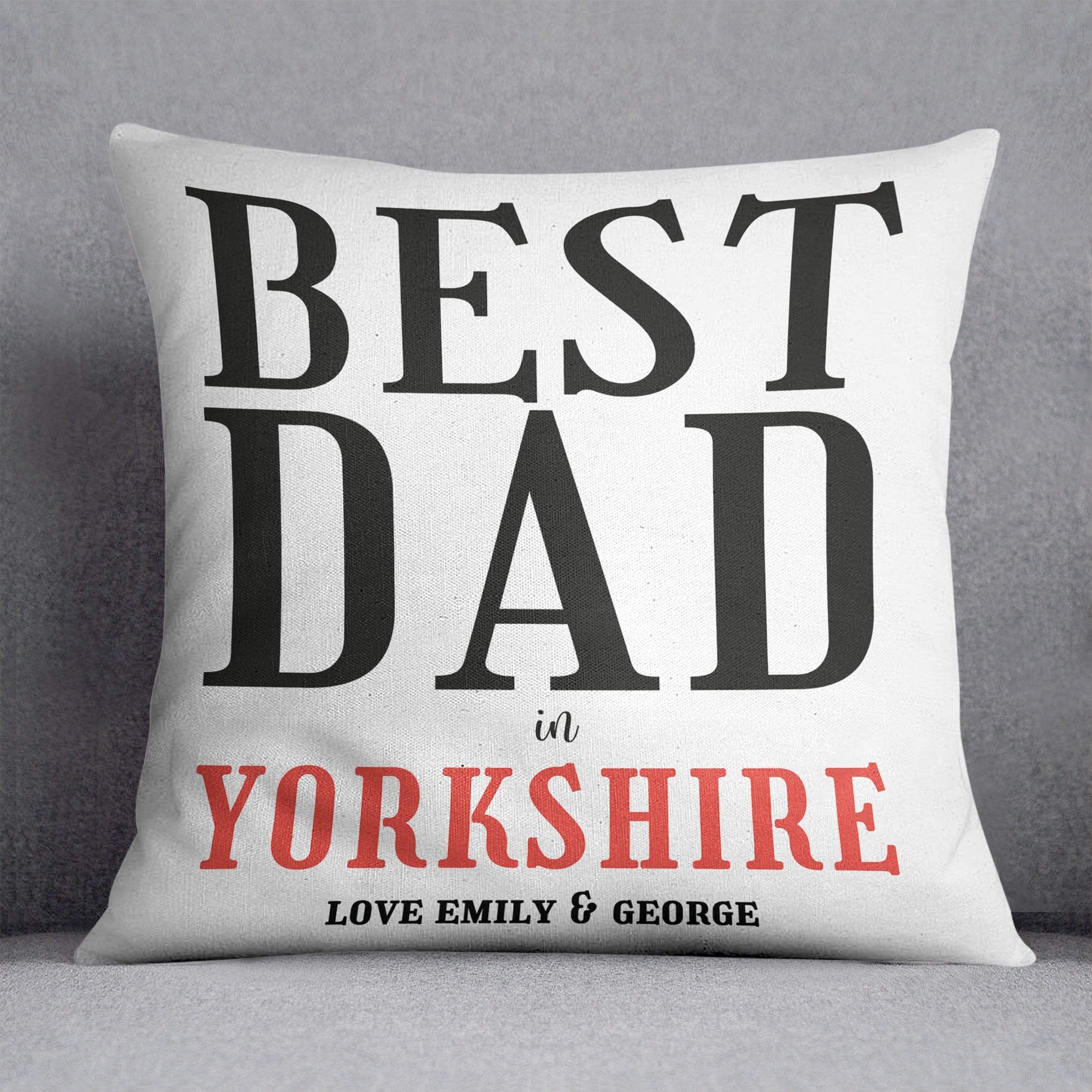 Best Dad In Personalised Cushion